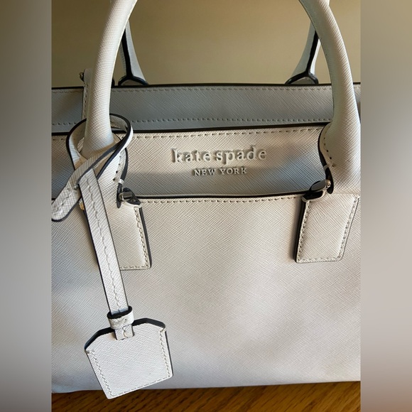 Kate Spade New York Elegant White Cameron Satchel – Ivory Saffiano Leather - Picture 9 of 10